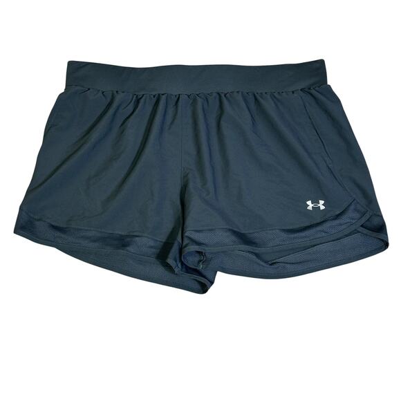 Under Armour Running Shorts Men's XXL Black Loose Fit Polyester - Picture 1 of 6
